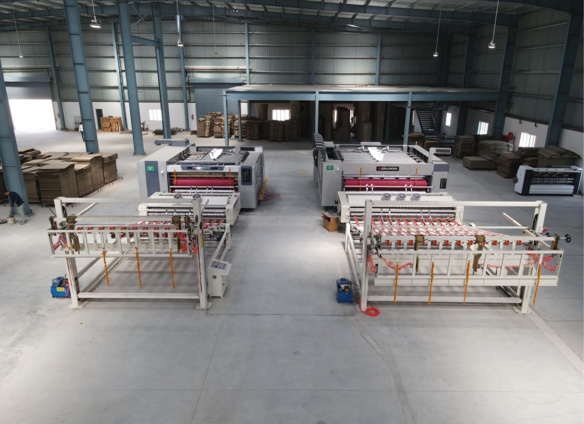 Conversion equipment on the Realage Packaging production floor