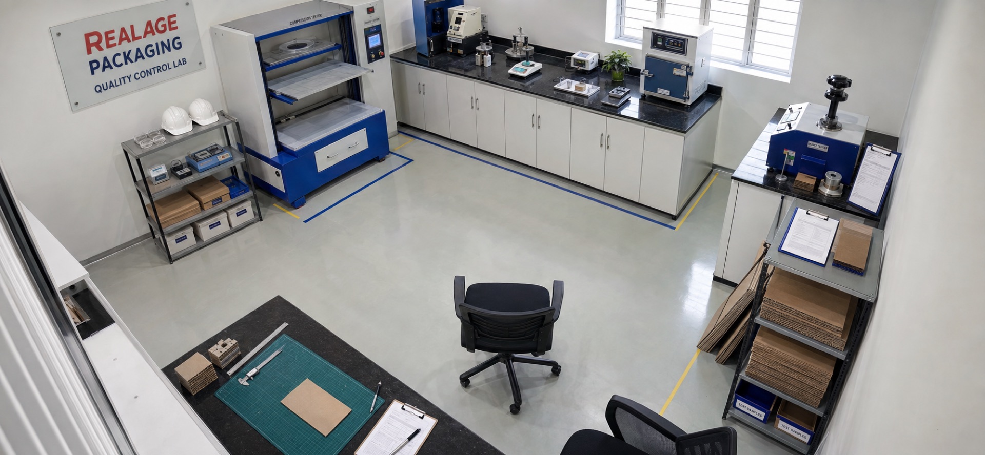 Realage Packaging quality control laboratory and testing equipment
